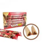 Biscoitos triangulares (chocolate...