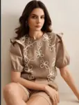Vestido de verão novo estilo decote...
