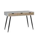 Mesa de computador simples com três...