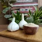 Alho em pó desidratado