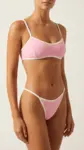 Top Camiseta + Calcinha Lateral Fina...