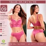 Conjunto de Lencería Femenina Rosé...
